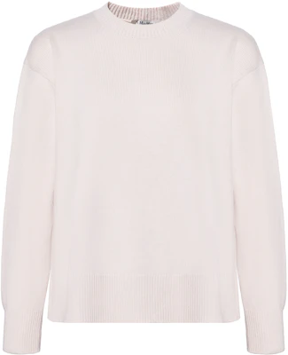(Women) 'S Max Mara Max Mara Solid White Crewneck Long Sleeve Sweater 93661313600-001 Buy (Women) 'S Max Mara Max Mara Solid White Crewneck Long Sleeve Sweater 93661313600-001