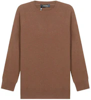 (Women) 'S Max Mara Max Mara Solid Wool Crewneck Sweater in Dark Camel 9366061906008-DERRIK (Women) 'S Max Mara Max Mara Solid Wool Crewneck Sweater in Dark Camel 9366061906008-DERRIK