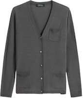 (Women) 'S Max Mara MAX MARA V-Neck Wool Cardigan Sweater - Grey 9346031906004-ERICE (Women) 'S Max Mara MAX MARA V-Neck Wool Cardigan Sweater - Grey 9346031906004-ERICE