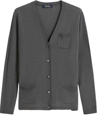 (W) ''S Max Mara MAX MARA Vネック ウール カーディガン セーター - グレー 9346031906004-ERICE Buy (W) ''S Max Mara MAX MARA Vネック ウール カーディガン セーター - グレー 9346031906004-ERICE