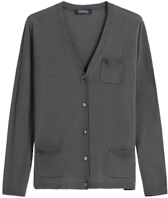 (W) ''S Max Mara MAX MARA Vネック ウール カーディガン セーター - グレー 9346031906004-ERICE Order (W) ''S Max Mara MAX MARA Vネック ウール カーディガン セーター - グレー 9346031906004-ERICE