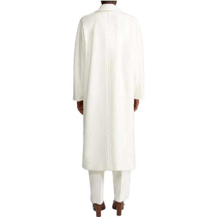 Cheap (W) ''S Max Mara MaxMara 101801 Kot Klasik Wool Putih Double-Faced 1018011906021-MADAME