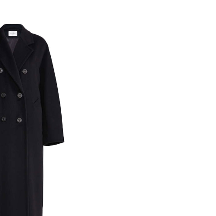Sizing (W) ''Kot Hitam Klasik Wool-Cashmere Double Max Mara 101801'' 1018010906003-MADAME