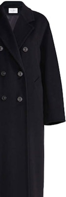 (W) ''Kot Hitam Klasik Wool-Cashmere Double Max Mara 101801'' 1018010906003-MADAME Sizing (W) ''Kot Hitam Klasik Wool-Cashmere Double Max Mara 101801'' 1018010906003-MADAME