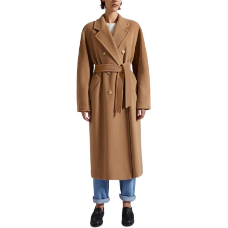 (Women) 'S Max Mara MaxMara 101801 FW23 Madame Tan Wool Long Coat for Women. 1018014106001-MADAME 圖 3