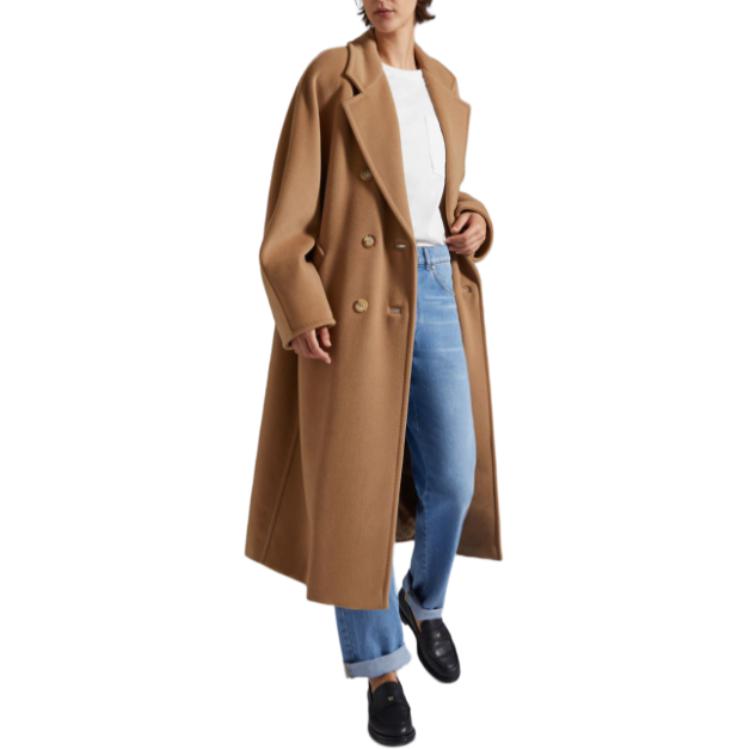 (Women) 'S Max Mara MaxMara 101801 FW23 Madame Tan Wool Long Coat for Women. 1018014106001-MADAME 圖 5