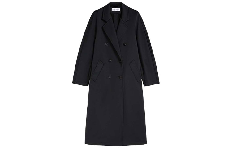 (Women) 'S Max Mara MaxMara 101801 Lightweight Oversized Coat Black 1901012106002-MADAME2