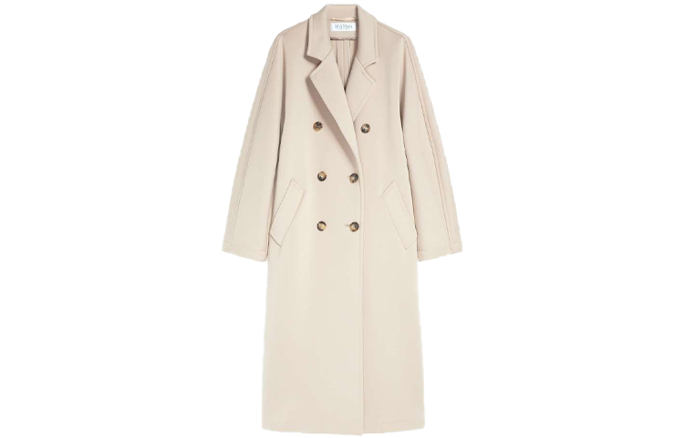 (Women) 'S Max Mara MaxMara 101801 Madame2  Light Double-Faced Loose Coat Beige 1901012106001-MADAME2