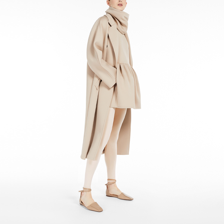 Shop (W) ''Max Mara 101801 Madame2 Mantel Longgar Beige Double-Faced Ringan'' 1901012106001-MADAME2