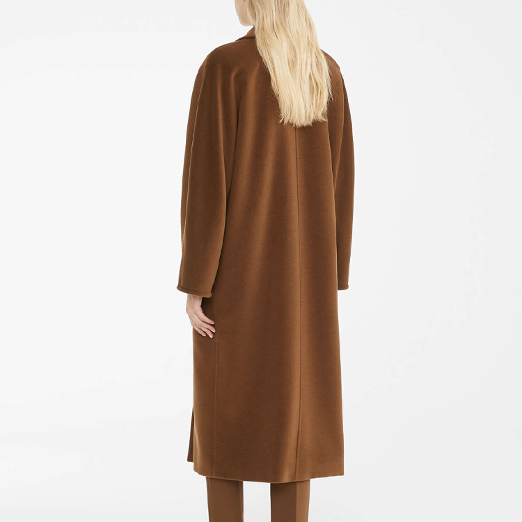 Details for (W) S Max Mara MaxMara 101801 Madame系列女士黑棕色羊毛大衣 1018010906010-MADAME