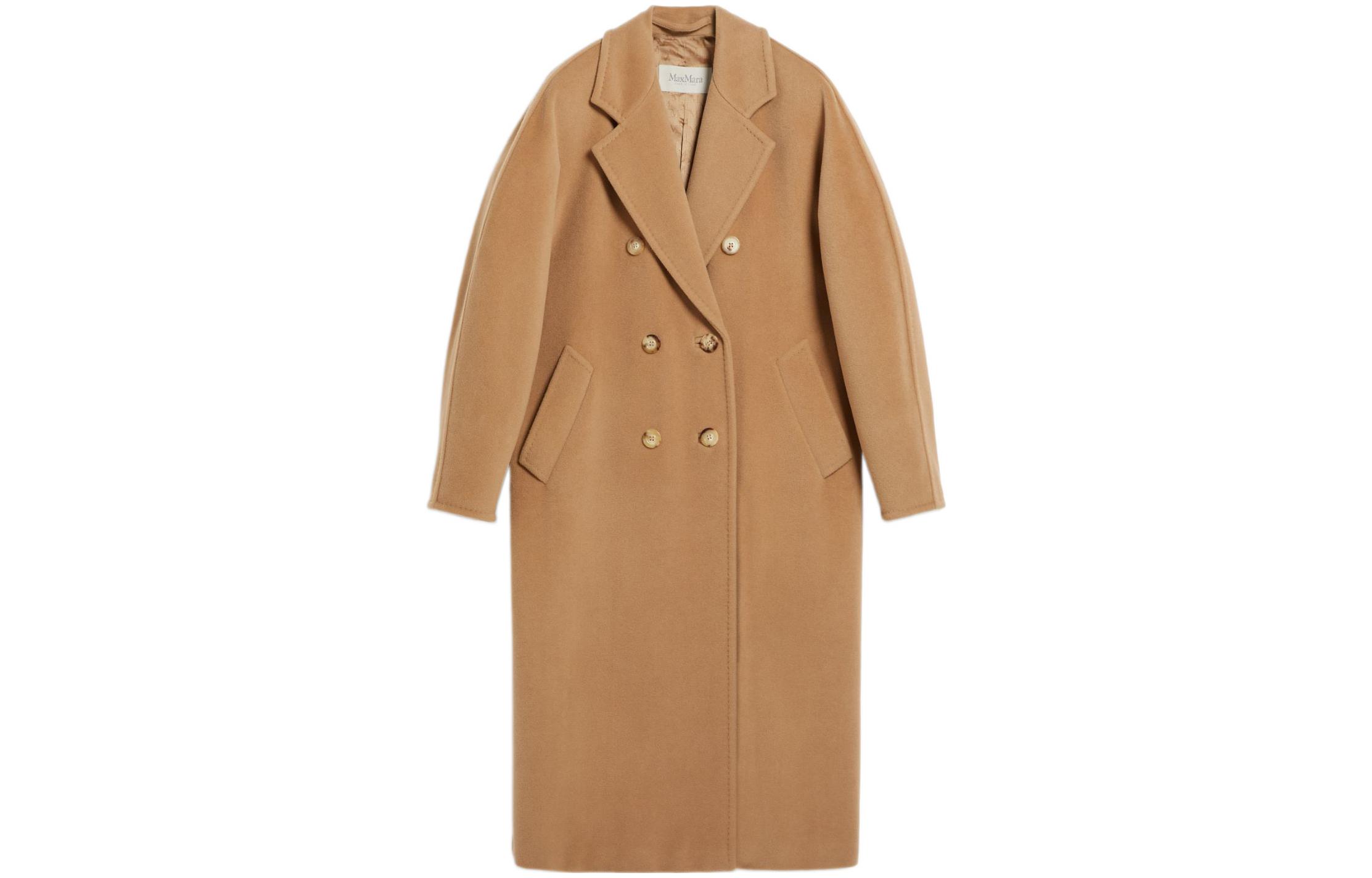 Order (Women) 'S Max Mara MaxMara 101801 Madame Double-Breasted Wool Coat Women’s Camel Color. 1018012906001-MADAME