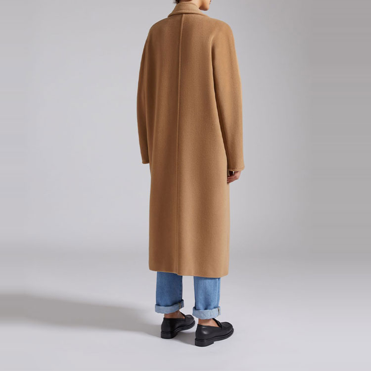 Shop (Women) 'S Max Mara MaxMara 101801 Madame Double-Breasted Wool Coat Women’s Camel Color. 1018012906001-MADAME
