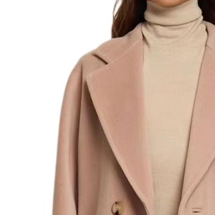 Purchase (Women) 'S Max Mara MaxMara 101801 Madame Double-Breasted Long Pink Coat for Women 1018013306-020