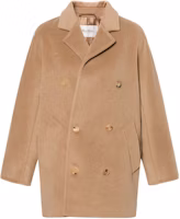 (Women) 'S Max Mara MaxMara 101801 Short Double-Breasted Camel Coat for Women 1086032906001-GUINEA (Women) 'S Max Mara MaxMara 101801 Short Double-Breasted Camel Coat for Women 1086032906001-GUINEA