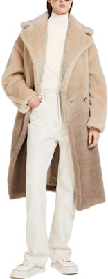 (W) ''S Max Mara MaxMara 23 漸層泰迪羊毛雙排扣大衣 米色 1011034106-001 Shop (W) ''S Max Mara MaxMara 23 漸層泰迪羊毛雙排扣大衣 米色 1011034106-001