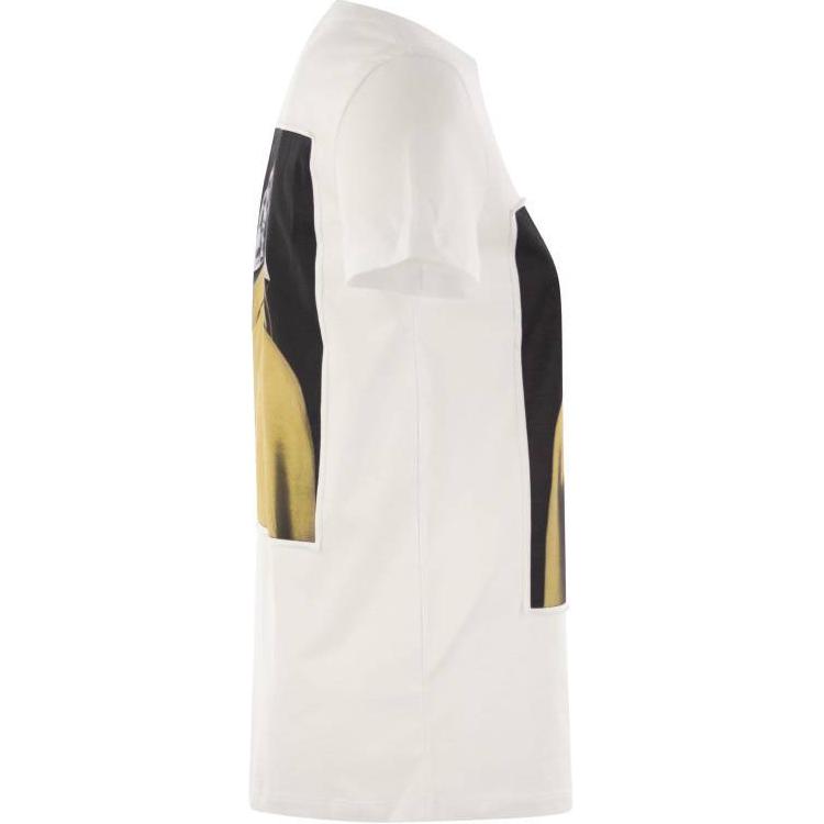 Lookbook (Women) 'S Max Mara MaxMara  Animal Print Crew Neck Short Sleeve T-Shirt White 2421946071600-014