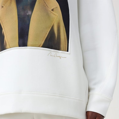 (Women) 'S Max Mara MaxMara Animal Print Crewneck Oversized Sweatshirt - White 2421926011600-003 Details for (Women) 'S Max Mara MaxMara Animal Print Crewneck Oversized Sweatshirt - White 2421926011600-003