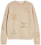 Buy (W) ''S マックスマーラ ベージュ カシミアセーター クリスタルレターディテール付き 1366042906002-MIA