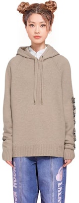 (Women) 'S Max Mara MaxMara Beige Casual Solid Color Hooded Sweater 2313660739600002 Purchase (Women) 'S Max Mara MaxMara Beige Casual Solid Color Hooded Sweater 2313660739600002
