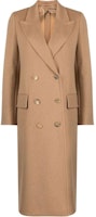 (Women) 'S Max Mara MaxMara Beige Double-Breasted Long Sleeve Coat Long Overcoat. 2310260239600001 (Women) 'S Max Mara MaxMara Beige Double-Breasted Long Sleeve Coat Long Overcoat. 2310260239600001