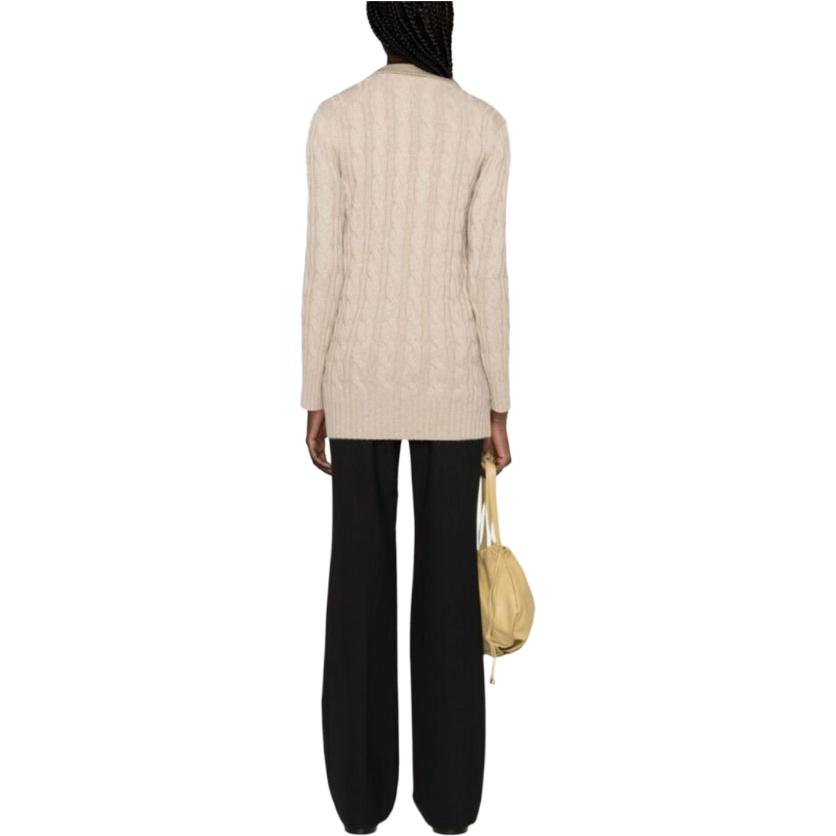 Shop (W) ''Max Mara MaxMara Beige Coat Double-Breasted Rajut Ribbed'' DALIDA002002