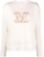 Buy (W) ''S Max Mara MaxMara 米色針織毛衣,品牌字母提花設計與圓領款式。 2313610131600-003