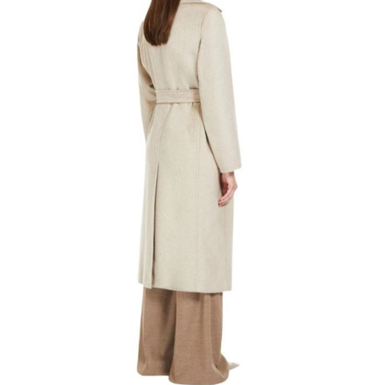 (Women) 'S Max Mara MaxMara  Beige Mid-Length Coat with Solid Color and Belt Detail. 10160423600-002 圖 4