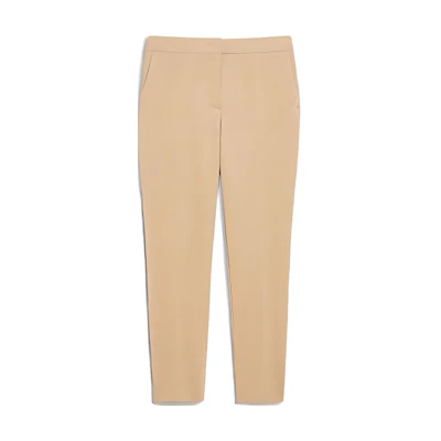 (Women) 'S Max Mara MaxMara Beige Mid-Rise Straight-Leg Casual Pants 2421786021600-047