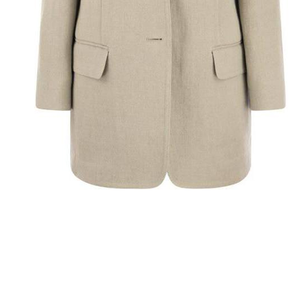 Details for (Women) 'S Max Mara MaxMara  Beige Single-Breasted Button Blazer. 2310410238600-001