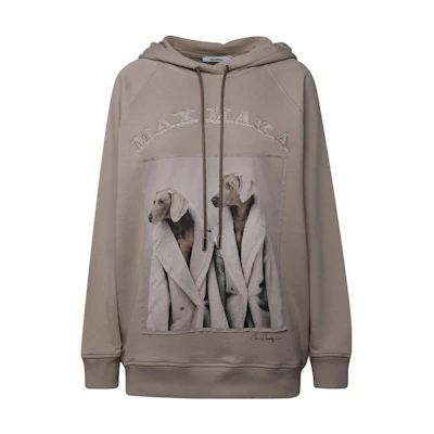 (Women) 'S Max Mara MaxMara Beige Tie-Up Hoodie 2319260139600-003