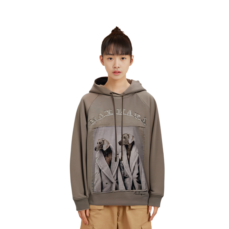 Details for (W) Max Mara Beige Tie-Up Hoodie Boleh Laras 2319260139600-003