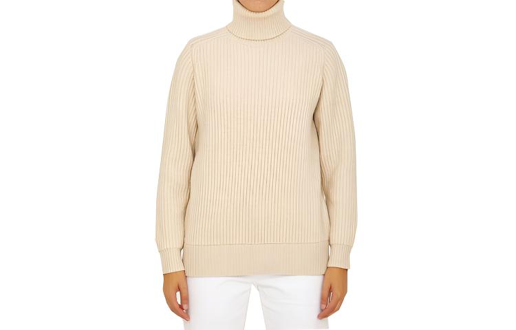 (Women) 'S Max Mara MaxMara  Beige Turtleneck Knit Pullover Sweater. 136624266-002