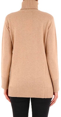 (Women) 'S Max Mara MaxMara Beige Wool Turtleneck Sweater Long Sleeve Pullover 13660203600-002 Purchase (Women) 'S Max Mara MaxMara Beige Wool Turtleneck Sweater Long Sleeve Pullover 13660203600-002