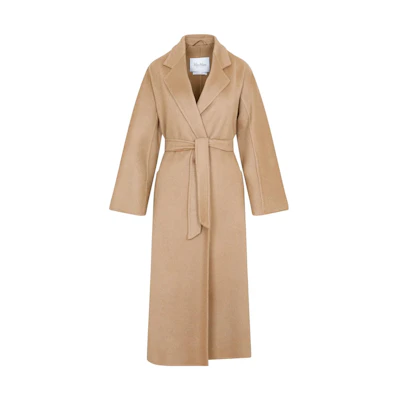 (Women) 'S Max Mara MaxMara Belted Casual Coat in Solid Khaki Color. 2310110831000-068