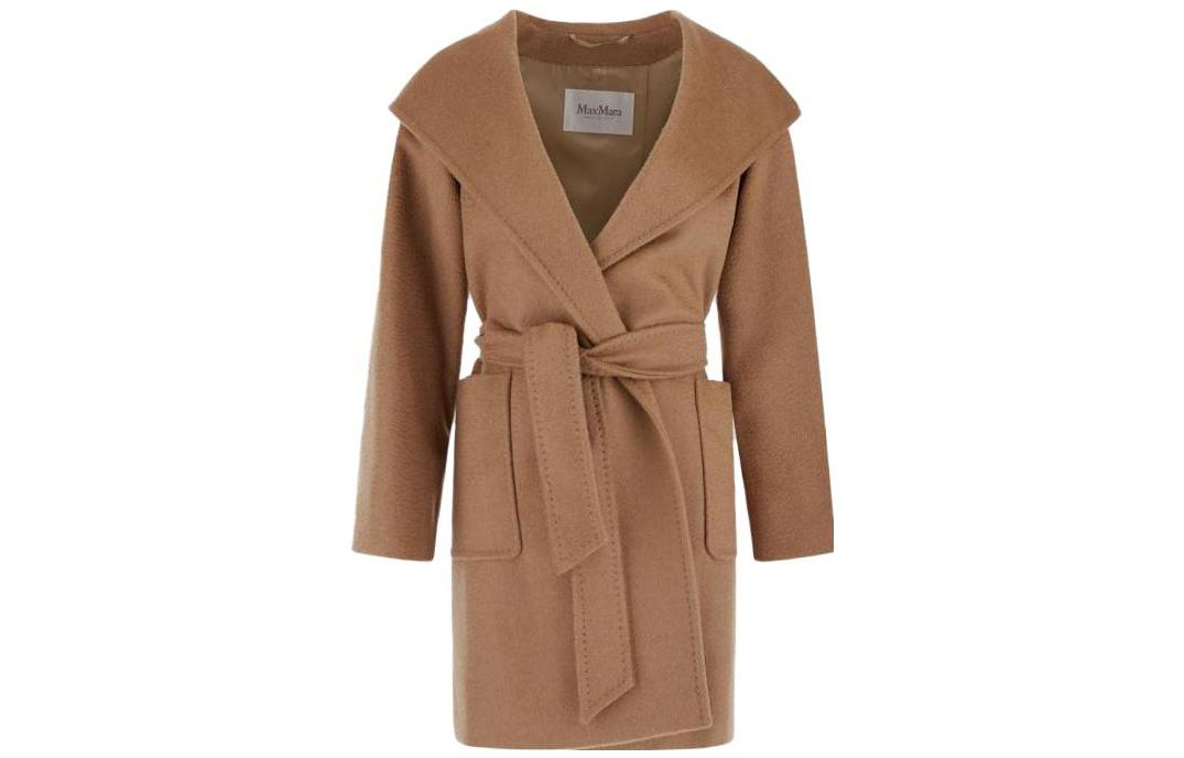 (Women) 'S Max Mara MaxMara  Belted Coat with Lapel Collar in Brown. 10160913-600-001 圖 3