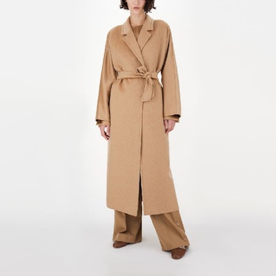 (W) ''S Max Mara MaxMara 綁帶長版西裝外套駝色 1011061106-020 Lookbook (W) ''S Max Mara MaxMara 綁帶長版西裝外套駝色 1011061106-020