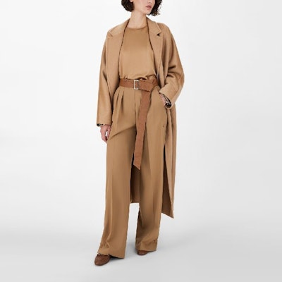 (W) ''S Max Mara MaxMara 綁帶長版西裝外套駝色 1011061106-020 Purchase (W) ''S Max Mara MaxMara 綁帶長版西裝外套駝色 1011061106-020