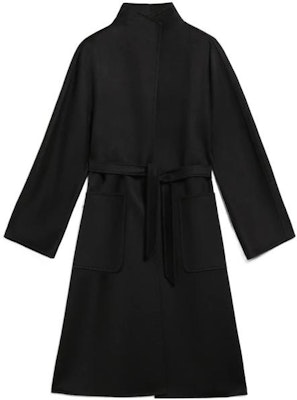 (W) ''Kot Hitam S Max Mara MaxMara Berkolar Tinggi Berpoket Besar dengan Tali Pinggang'' 10160229600LILIA004 Order (W) ''Kot Hitam S Max Mara MaxMara Berkolar Tinggi Berpoket Besar dengan Tali Pinggang'' 10160229600LILIA004