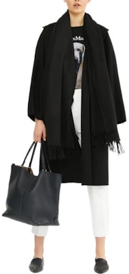 (W) ''Kot Hitam S Max Mara MaxMara Berkolar Tinggi Berpoket Besar dengan Tali Pinggang'' 10160229600LILIA004 Lookbook (W) ''Kot Hitam S Max Mara MaxMara Berkolar Tinggi Berpoket Besar dengan Tali Pinggang'' 10160229600LILIA004