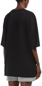 (W) Camiseta Negra de Algodón Manga Corta ''S Max Mara con Estampado de Letras. 1946062906021-CARLO Shop (W) Camiseta Negra de Algodón Manga Corta ''S Max Mara con Estampado de Letras. 1946062906021-CARLO