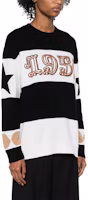 Purchase (W) ''S Max Mara 黑色數字條紋圖案圓領毛衣。 2421366121600-008
