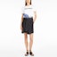 Shop (Women) 'S Max Mara MaxMara Black Denim Mini Dress with Solid Stitching and Sleeve Tie Detail 1101052206002