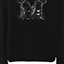 Sizing (W) ''S Max Mara 黑色字母印花圆领宽松毛衣。 2313660533600-004