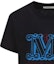 Sizing (W) 막스마라 블랙 로고 프린트 크루넥 반팔 오버사이즈 티셔츠 19460423-600-007