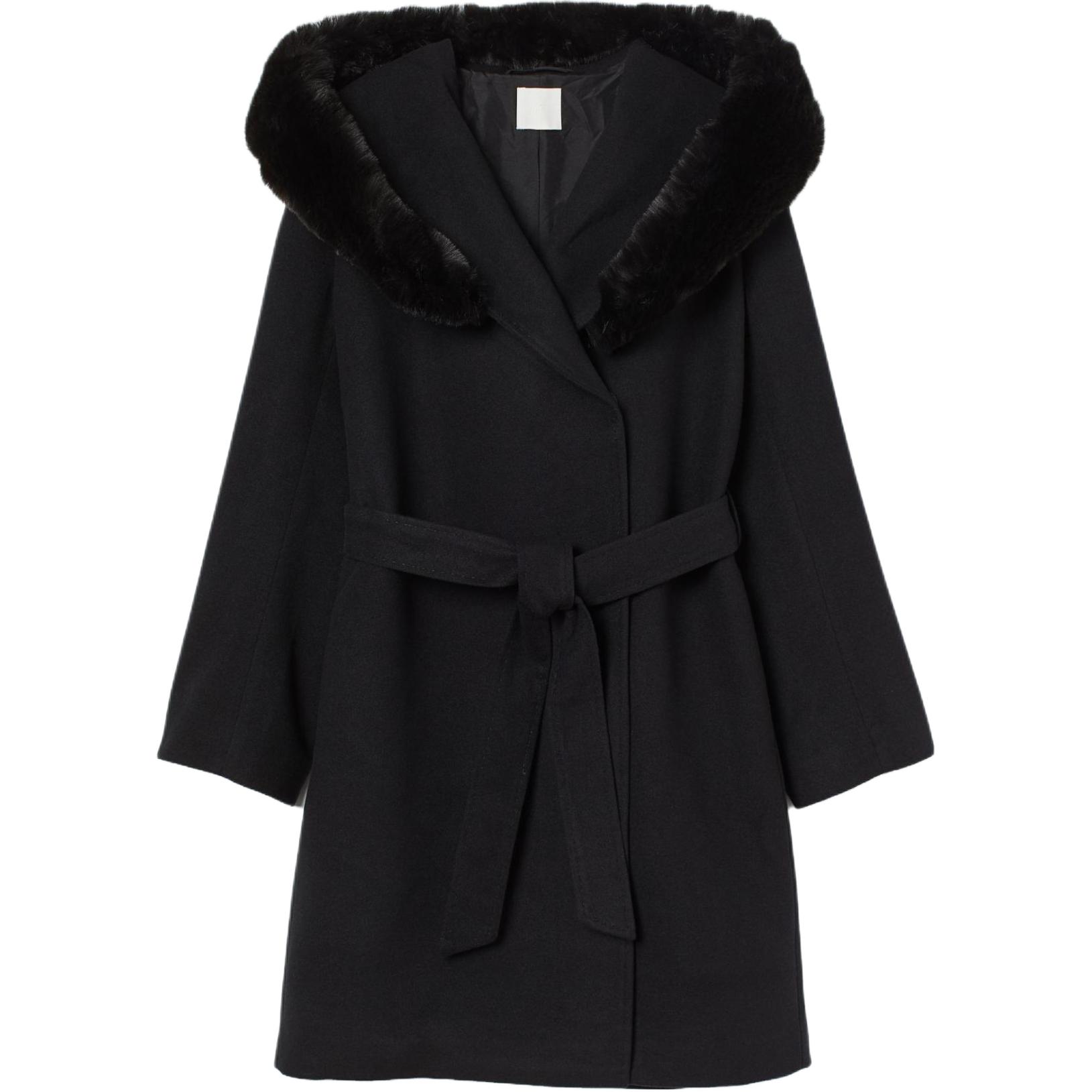 (Women) 'S Max Mara MaxMara  Black Long Sleeve Single-Breasted Coat 2360161139-013
