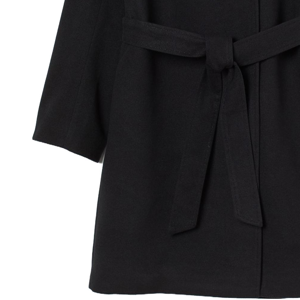 (Women) 'S Max Mara MaxMara  Black Long Sleeve Single-Breasted Coat 2360161139-013 圖 4