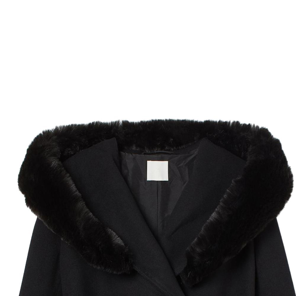 (Women) 'S Max Mara MaxMara  Black Long Sleeve Single-Breasted Coat 2360161139-013 圖 7