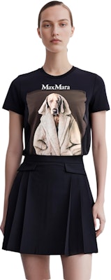 (W) 막스마라 블랙 루즈핏 애니멀 프린트 그래픽 반팔 티셔츠 2319460339600-VALIDO004 Shop (W) 막스마라 블랙 루즈핏 애니멀 프린트 그래픽 반팔 티셔츠 2319460339600-VALIDO004