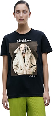 (W) 막스마라 블랙 루즈핏 애니멀 프린트 그래픽 반팔 티셔츠 2319460339600-VALIDO004 Details for (W) 막스마라 블랙 루즈핏 애니멀 프린트 그래픽 반팔 티셔츠 2319460339600-VALIDO004