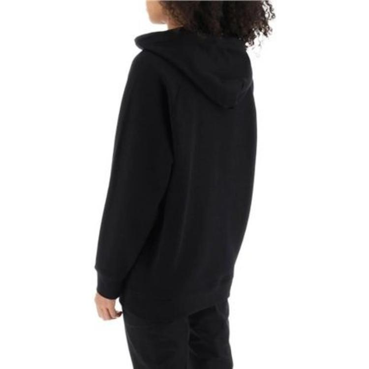 Purchase (W) 막스마라 블랙 프린티드 그래픽 후드티 긴팔 1926013906004-LILLO